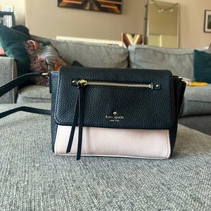 Kate Spade Cream/Black Crossbody - great condition!